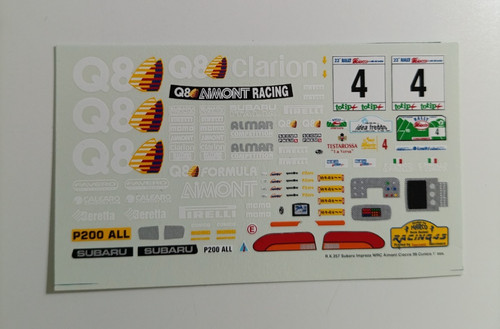 Decals subaru impreza q8 - impreza,