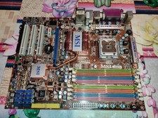 MSI P45-8D Memory Lover Socket 775 ddr2+ddr3 *for parts*