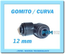 RACCORDO RAPIDO D. 12  MM  A GOMITO JOHN GUEST - OSMOSI - ATTACCO RAPIDO ACQUA