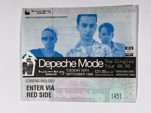 Depeche mode ticket - mode, the