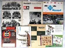 LOTTO 7 CATALOGHI - SOLDATINI - MEZZZI MILITARI ECC - MODELLISMO