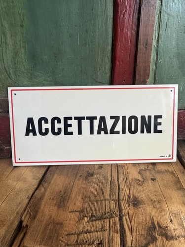 Targa vintage accettazione - targa,