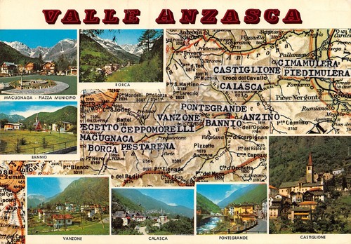 Cartolina valle anzasca vedute - anzasca,