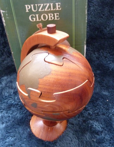 Mappamondo puzzle legno - mappamondo,