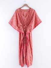 Kaftan In Seta Vintage Kimono