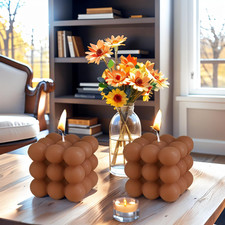 2 Pezzi Candele a Bolle Fatte