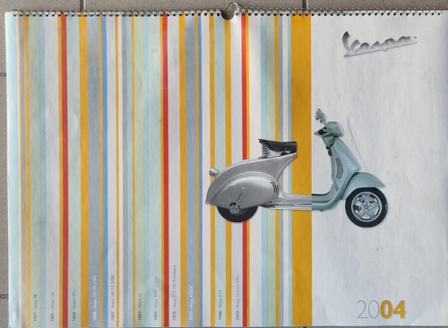 Calendario piaggio 2004 - calendario,