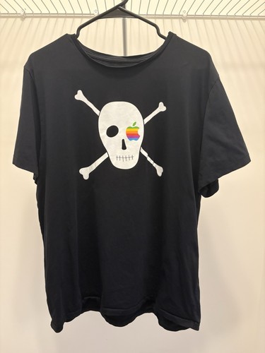 Maglietta apple pirate - maglietta, skull