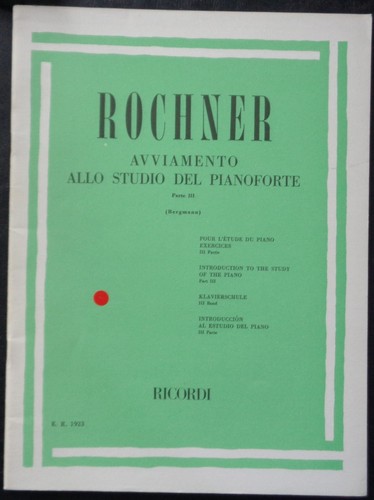 Rochner avviamento allo studio - rochner,