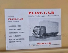Allestimenti Autocarri Furgoni Plast Car Depliant Ufficiale Originale D'epoca  