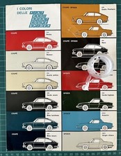 Rara originale Brochure I COLORI delle FIAT 850 SPORT-COUPE’-SPIDER del 1968