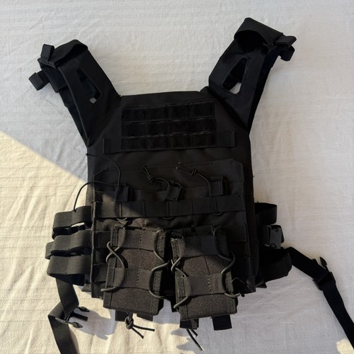 Tactical vest nera regolabile - tactical,