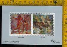 Foglietto erinnofilo pittura 9410  Franco Vasconi Monza Ferrari