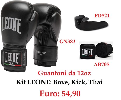 Kit boxe leone guantoni - boxe, :
