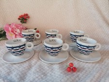 ILLY ESPRESSO Tazza & Piattino per Cappuccino Gillo Dorfles PORCELLANA