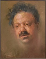 Dipinto A Pastello Di Prospero
