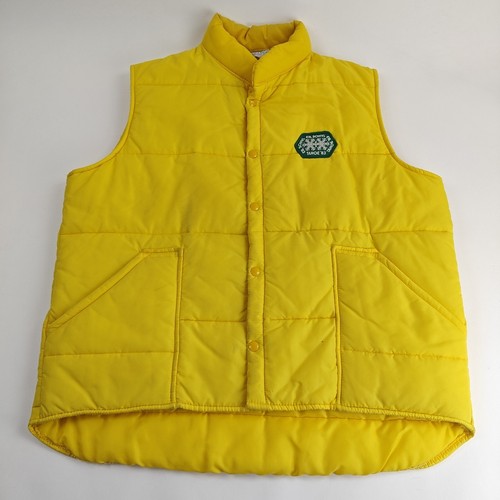 Gilet imbottito uomo giallo