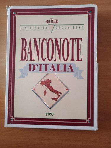 Banconote italia 1993 - d'italia, 1993,