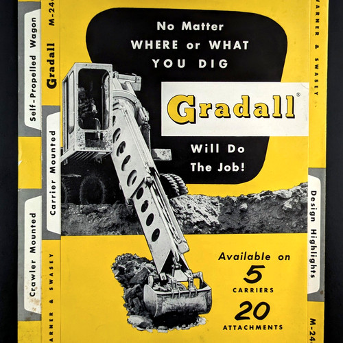 Brochure vintage escavatore