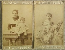 2 Fotografie fine '800 Allegranti e Miniati Livorno