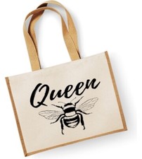 Borsa grande in juta Queen Bee