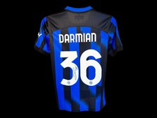 Maglia calcio Matteo Darmian Inter Milan firmata 23/24 certificato di autenticità