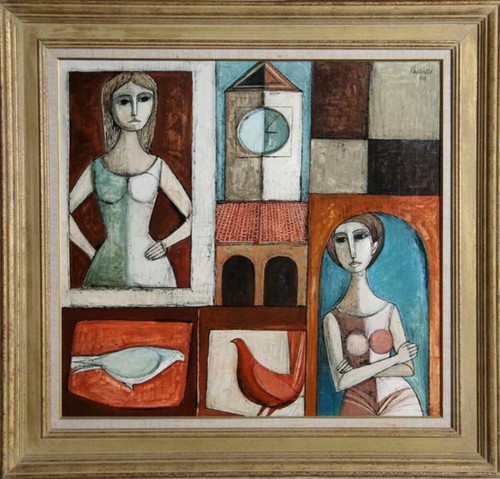 Lucio ranucci pranzo - olio, su