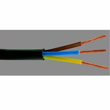 Cavo Gommato Nero Tripolare