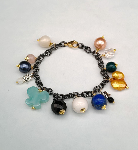 Bracciale donna catena charms