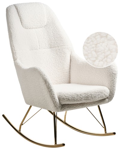 Sedia dondolo boucle - sedia, a