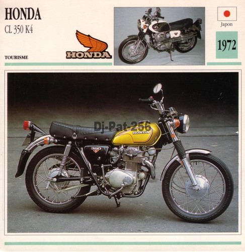 Fiche moto honda 350 k4 - :,