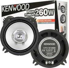 Kenwood KFC-S1356 Coppia Altoparlanti Auto Doppio Cono 13cm Potenza 260W RMS 30W