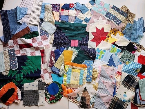 390 patchwork finito blocco - -,