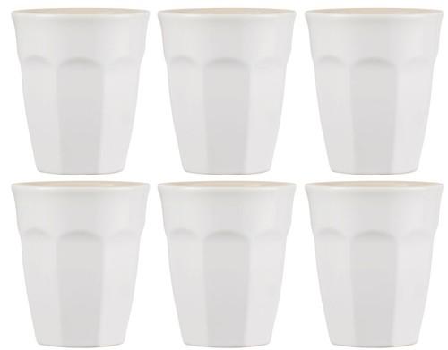 Set tazze caffè latte mynte - set, 6