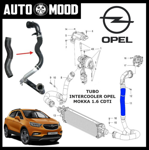 Tubo manicotto intercooler - tubo,