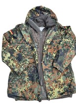 Genuine German Parka Army Hooded Jacket Field Flecktarn +LINER  165-175/95 Gr 2