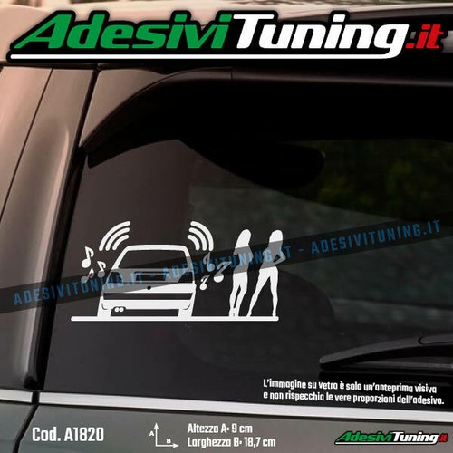 Adesivo donne musica - donne, vw