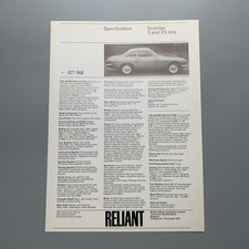 Reliant Scimitar 2.5 & 3 Litre