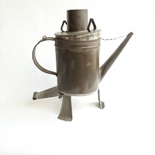 Oggetto antico teiera per filtrare erbe Antico Contenitore In Lamiera Zincata