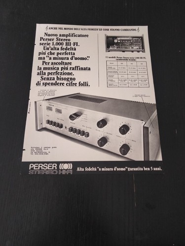 1976 perser stereo hifi 1000 - 1976,