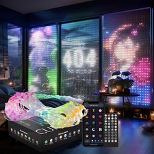 Tenda LED Luminosa 540 LED, 16 Milioni di Colori, Controllo App Bluetooth