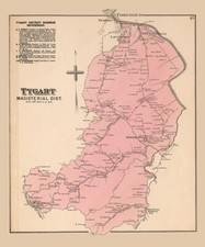 1886 Map of Tygart District