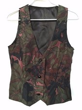 Gilet / Waistcoat / Panciotto SAHZÁ - floreale e nero, da sera TG. 44