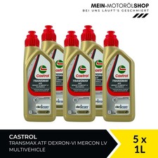 Castrol Transmax ATF Dexron-VI Mercon LV Multivehicle 5x1 litri = 5 litri