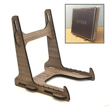 Vinyl Record Storage Holder Display Stand Rack, 10-25 Records, Walnut Veneer