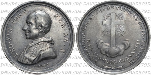 03661 medaglia argento - argento, papa