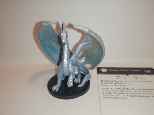 Large silver dragon - silver,