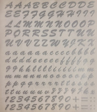 Lettere adesive argento