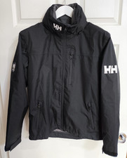 HELLY HANSEN Giacca Uomo S Nera Crew Strato Intermedio Vela Helly Tech Impermeabile