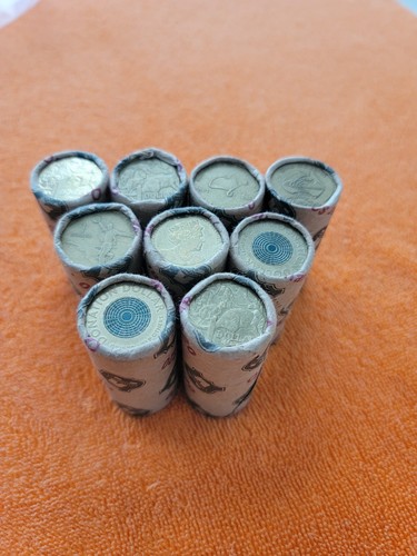 Rotolo monete australiane - di,